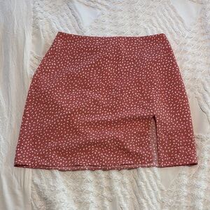 Stylish Pink Patterned Women's Skirt